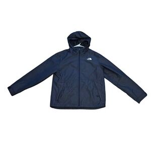 The North Face Mens Size L Full Zip Hooded‎ Black/Grey Heather Casual Jacket